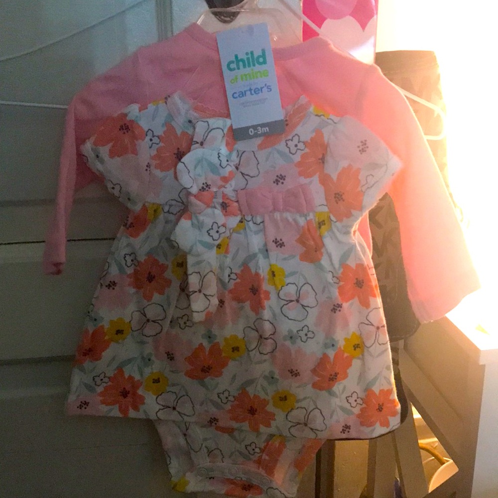 $$$ Child of mine baby girl onesie dress 3 piece